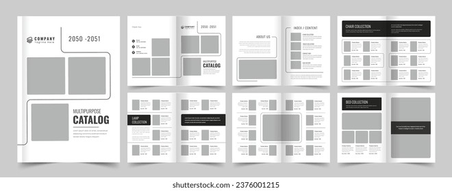 Multipurpose Product Catalog Design, Magazine Design, Minimalist Product Brochure
