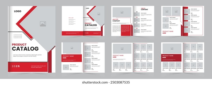 Mehrzweck-Produktkatalog Design Template, Katalogdesign für Firmenkatalog, Möbel, Mode, A4 Produktkatalog Layout
