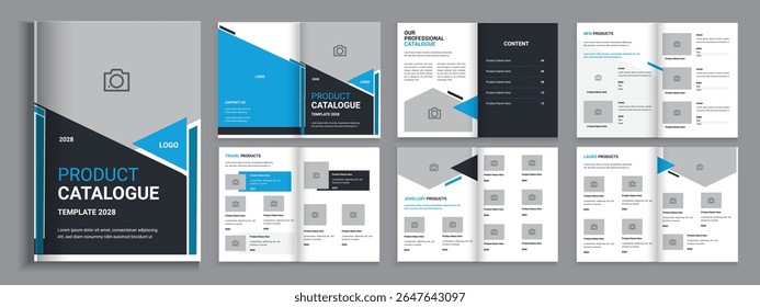Layout do catálogo de produtos multiúso ou do catálogo de móveis, modelo de impressão profissional editável