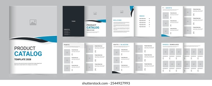 Layout de design do Catálogo de Produtos Multipropósito ou do Catálogo de Móveis