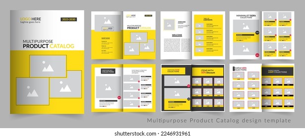 Multipurpose product catalog or catalog portfolio template