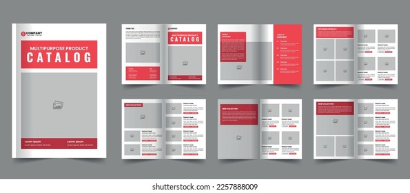 Multipurpose product catalog template and catalogue brochure design