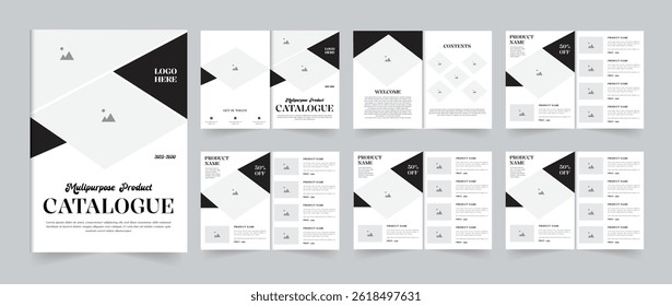 Mehrzweck-Produktkatalog Design Layout für Ihr Unternehmen A4 Größe 12 Seiten Design