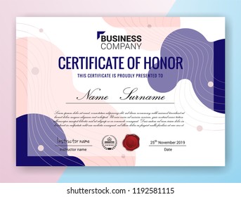 Multipurpose Professional Certificate Template Design