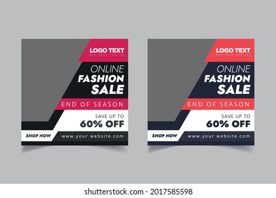 Multipurpose social media banner kit booster, Stylish design vector template