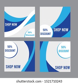 Multipurpose social media kit booster. Social media pack template for discount and special offer. Modern promotion square web banner for mobile apps.square web banner for social media,  Geometric