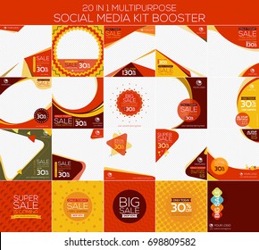 Multipurpose social media kit booster. Alternate design is available for your need, suitable for your promotion