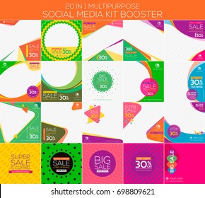 Multipurpose social media kit booster. Alternate design is available for your need, suitable for your promotion