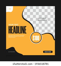 Multipurpose Social media square banner design template