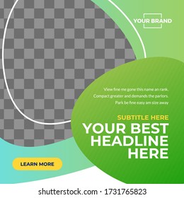 Multipurpose social media template square version