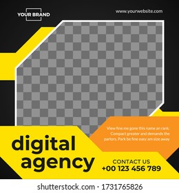 Multipurpose social media template square version