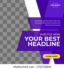 Multipurpose social media template square version
