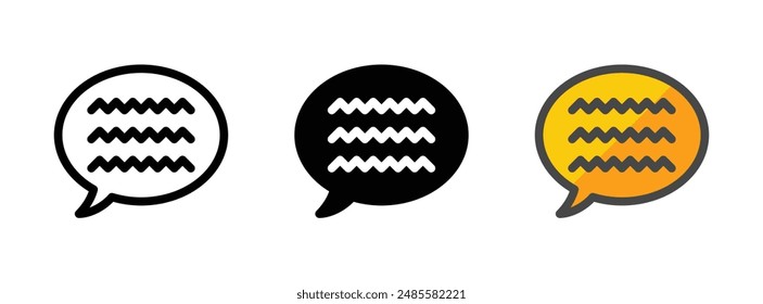 Multipurpose spell vector icon in outline, glyph, and filled outline style on white background.