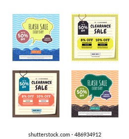 Multipurpose Square Banner in 2 Styles and 2 Color Themes