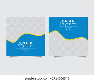Multipurpose square blue social media post 