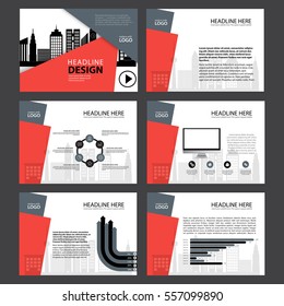 Multipurpose template for presentation slides with graphs and charts