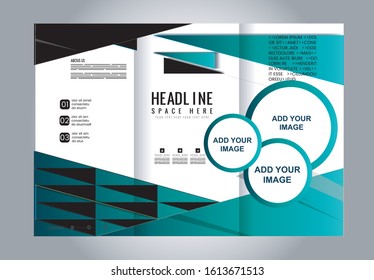Multipurpose Tri-fold Brochure and Catalog Vector Design
