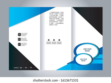 Multipurpose Tri-fold Brochure and Catalog Vector Design
