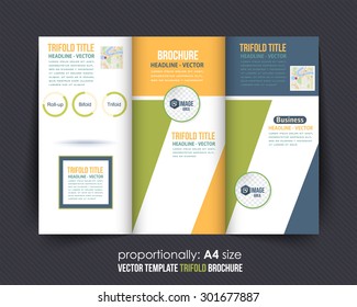 Multipurpose Tri-fold Brochure and Catalog Vector Design
