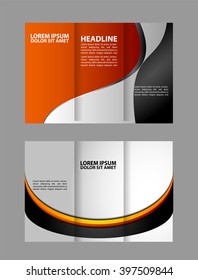 Multipurpose Tri-fold Brochure and Catalog Vector Design
