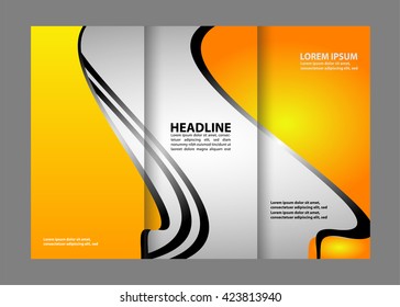 Multipurpose Tri-fold Brochure and Catalog Vector Design
