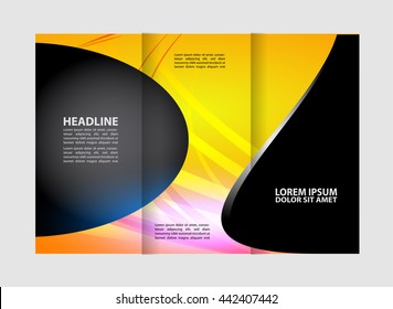 Multipurpose Tri-fold Brochure and Catalog Vector Design
