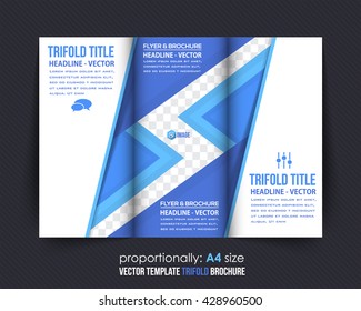 Multipurpose Tri-fold Brochure Design, Business Catalog Vector Template