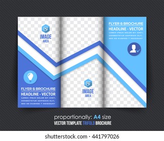Multipurpose Tri-fold Brochure Design, Business Catalog Vector Template