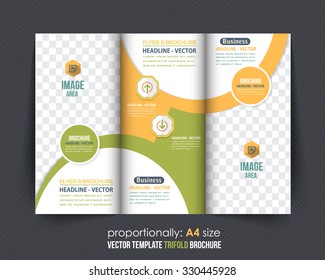 Multipurpose Tri-fold Brochure Design, Catalog Vector Template