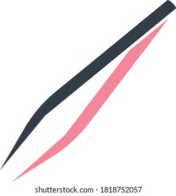 Multipurpose Tweezers Tool Concept Vector Concept Icon Design, fashion accessory and glamour Symbol on White background