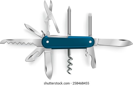 multipurpose vector illustration of knife