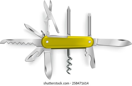 Multi-purpose vector illustration of knife