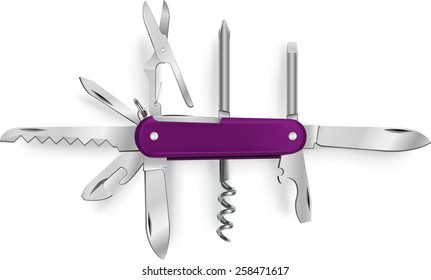 Ilustración vectorial multipropósito de la cuchilla