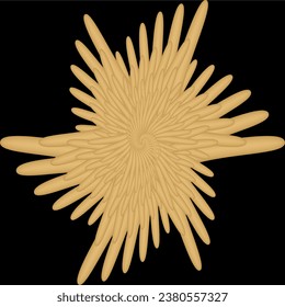 Multi-purpose vector seamless floral texture on black background