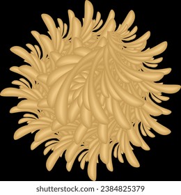 Multi-purpose vector seamless floral texture on black background