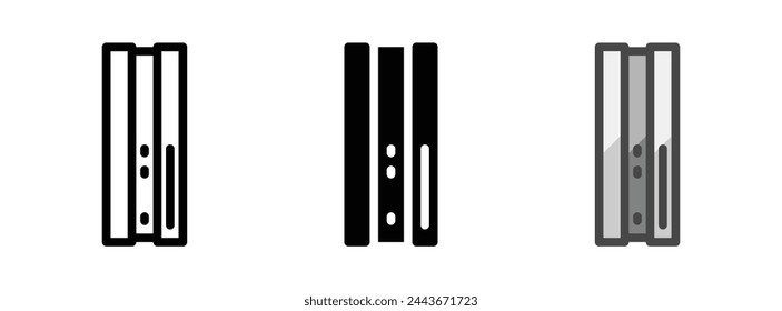 Multipurpose video game vector icon in outline, glyph, filled outline style. Three icon style variants in one pack.