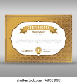 Multipurpose vintage gold certificate