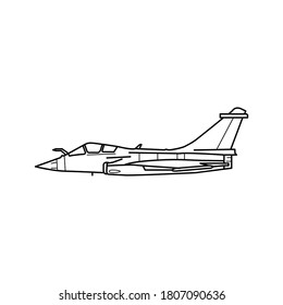 Multirole fighter aircraft icon template