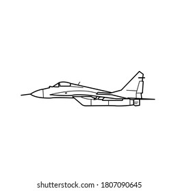 Multirole fighter aircraft icon template