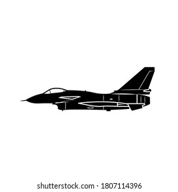 Multirole fighter aircraft icon template