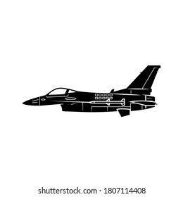 Plantilla de icono de aviones de combate multifunción