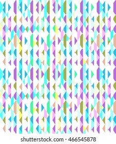 Multishape colorful seamless pattern. Edgy shapes of neon colors.