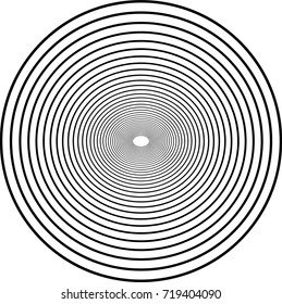 
multistage circle. Optical illusion of sight