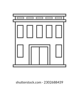 
multi-storey apartment icon vector flat illustration