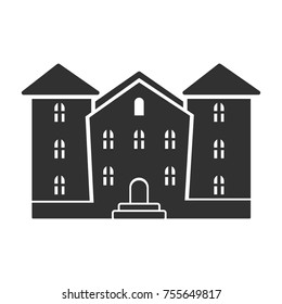 Multi-storey building, simple icon