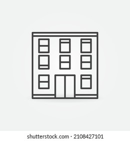 Multi-Storey Building vector concept icon or sign in outline style