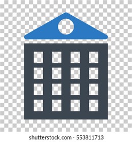 Multi-Storey House icon. Vector pictograph style is a flat symbol, color, chess transparent background. Designed for software and web interface toolbars and menus.