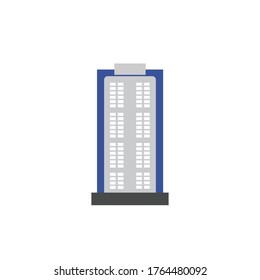 Multistoried modern building vector illustration