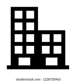 Multistoried Office Building Stock Vector (Royalty Free) 1228735963 ...