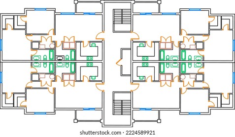 multi-story Building Floor Plan real estate building